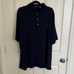 Polo by Ralph Lauren Men's Dark Blue Polo Shirt